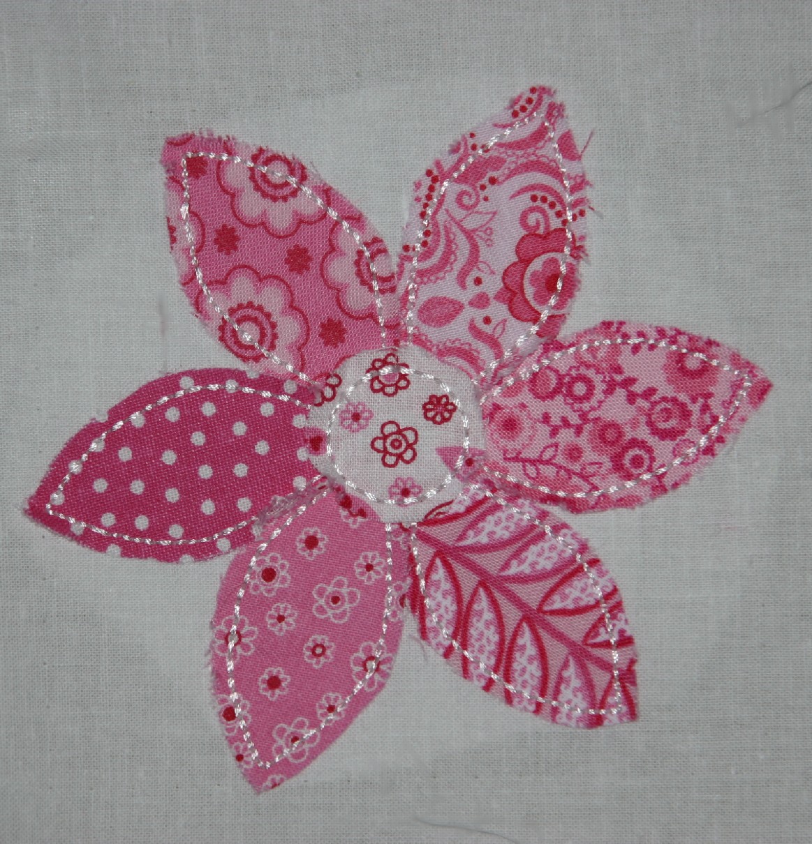 Cute Flower Applique Embroidery Design