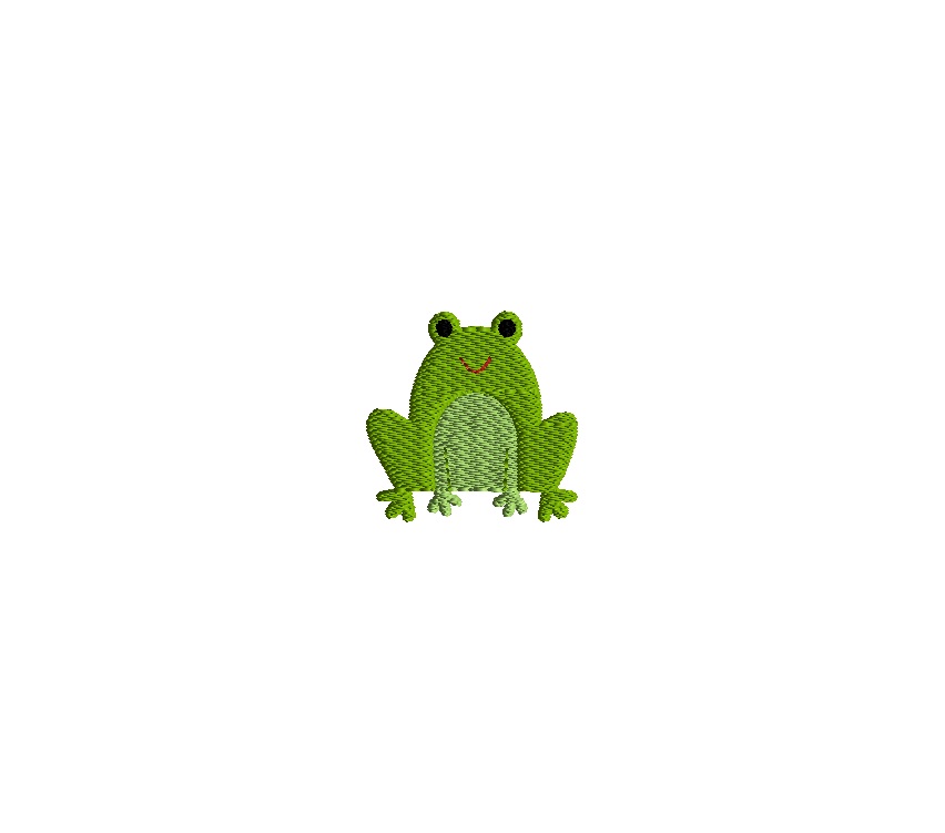 Download Mini Frog Machine Embroidery Design - 3 sizes -pets
