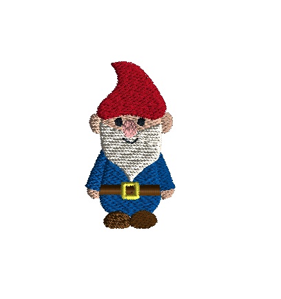 Mini Gnome Machine Embroidery Design - 3 sizes